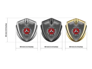 Mercedes Emblema Silicone Badge Personalizzabile Disegno Forza